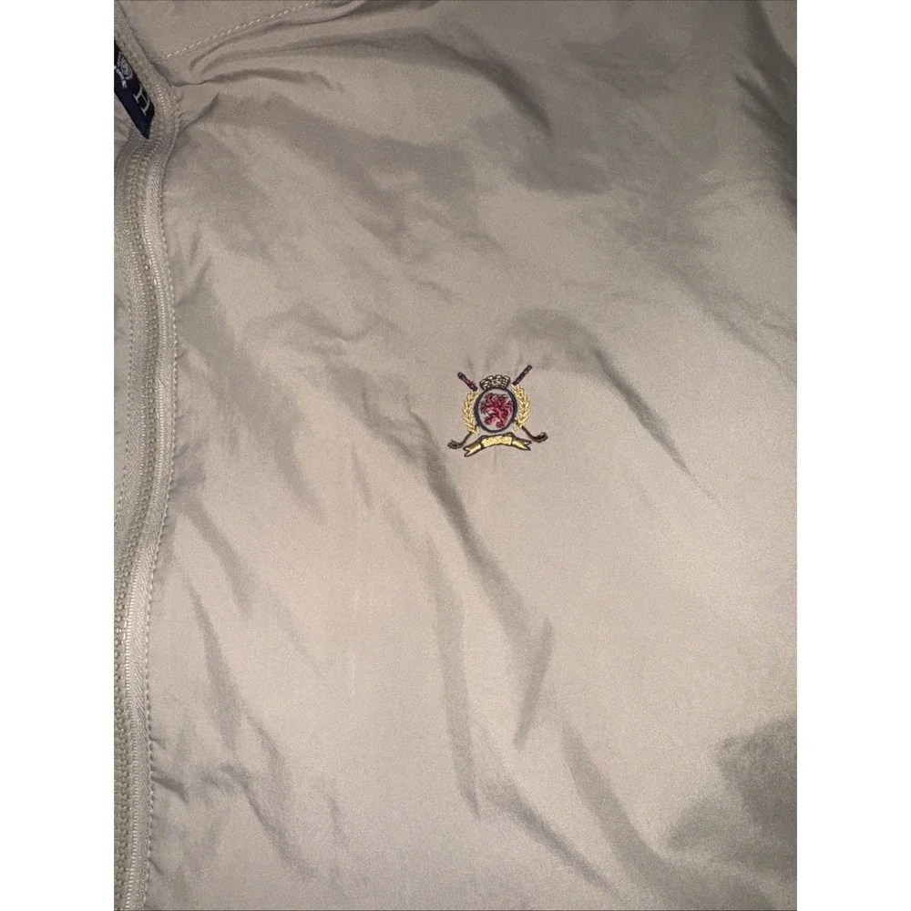 Vintage/ Preppy/classic/Tommy Hilfiger windbreaker/tan/size Large